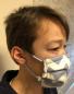 Preview: Gesichtsmaske, Behelfsmundschutz, einfarbig, Sträucher oder Zickzack als Muster, wiederverwendbar