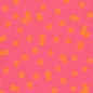 Preview: AU MAISON Wachstuch Bobbi Pink Orange verspielte Punkte beschichtete Baumwolle