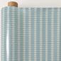 Preview: AU MAISON Wachstuch Groove Mint verspielte Rillen in Hellblau und Offwhite beschichtete Baumwolle
