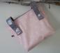 Preview: wasserfeste rosa Lenkertasche mit Pferd oder Einhorn mit Wunschname