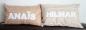 Preview: Namenskissen 50x30cm beige mit Inlet