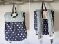 Preview: Kinderrucksack mit Wunschname, Mustermix, Stern