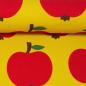 Mobile Preview: Beschichteter Canvas Taschenstoff ByGraziela Äpfel Gelb Rot