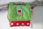 Preview: Lenkertasche mit Klappe Apfel rot, inkl. Wunschname
