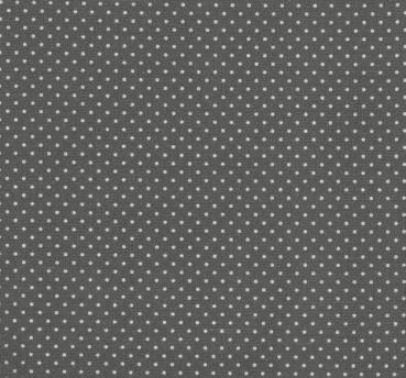 AU MAISON Wachstuch Dots Charcoal grau schwarz beschichtete Baumwolle