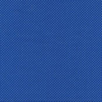 AU MAISON Wachstuch Dots Small Cobalt Blue Punkte Pünktchen beschichtete Baumwolle Kobaltblau