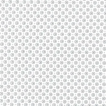 A.U MAISON Wachstuch Belle Fleur Off White Dusty Blue Blumen beschichtete Baumwolle