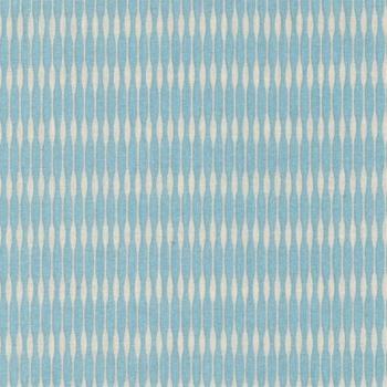 Preview: AU MAISON Wachstuch Groove Mint verspielte Rillen in Hellblau und Offwhite beschichtete Baumwolle