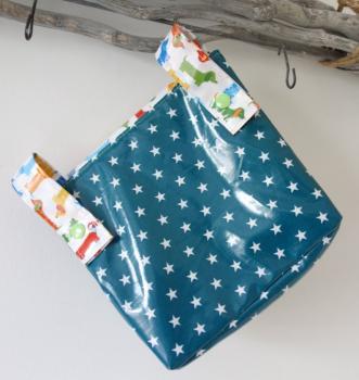 Lenkertasche mit Klappe Dackel/Hunde. Wunschname möglich