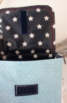 wasserfeste Lenkertasche mit Klappe Flugzeug inkl. Wunschname