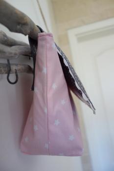 wasserfeste rosa Lenkertasche mit Pferd oder Einhorn mit Wunschname