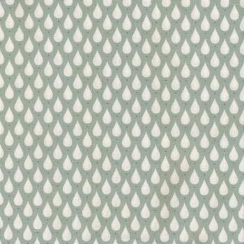 AU MAISON Wachstuch Teardrops Forest Green altgrün Tropfen beschichtete Baumwolle