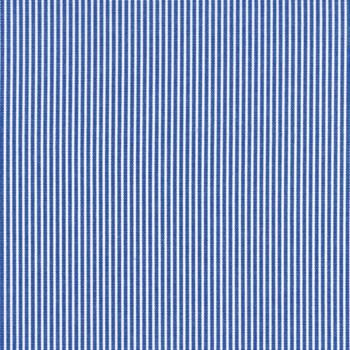 AU MAISON Wachstuch Stripe Cobalt Blue, blaue schmale Streifen, beschichtete Baumwolle