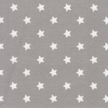 AU Maison Baumwollstoff Big Star grey Sterne grau
