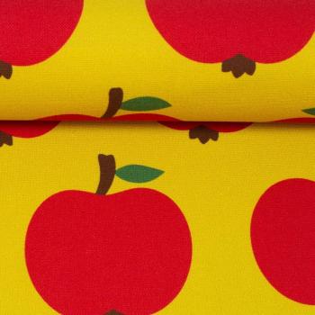 Beschichteter Canvas Taschenstoff ByGraziela Äpfel Gelb Rot