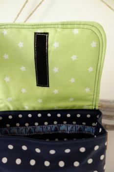 maritime Lenkertasche mit Klappe Boot Mustermix