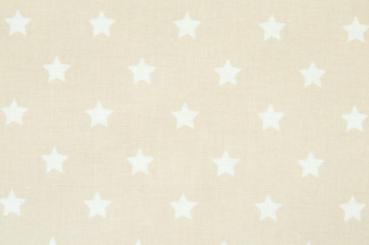 AU MAISON Wachstuch Star Big Toffee beige, beschichtete Baumwolle