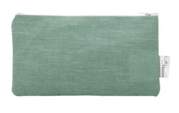 Au Maison Leinen Leinenstoff ACRYL BESCHICHTET Verte Mintgrün