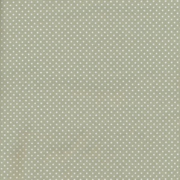 AU MAISON Wachstuch Dots Sage Salbei Grün Punkte beschichtete Baumwolle