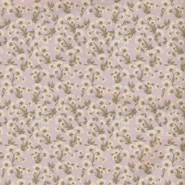 AU MAISON Wachstuch Fiona Light Purple hellflieder / altrosa zarte Blumen, beschichtete Baumwolle