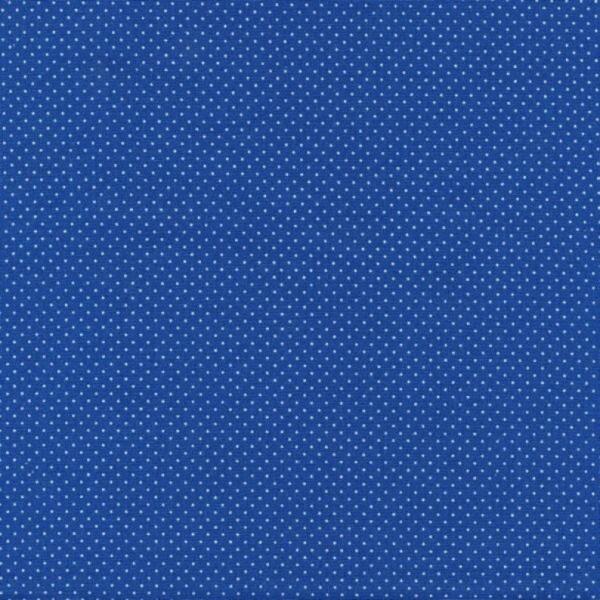 AU MAISON Wachstuch Dots Small Cobalt Blue Punkte Pünktchen beschichtete Baumwolle Kobaltblau