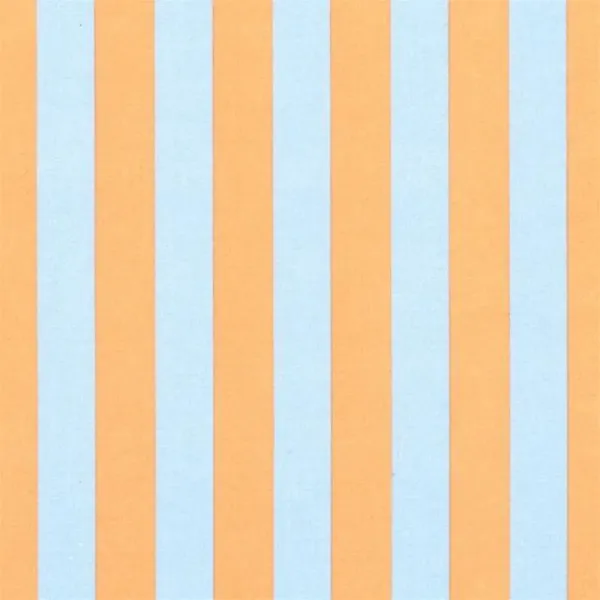 AU MAISON Wachstuch Band Blue Orange Streifen Orange Blau Abwischbare Tischdecke Meterware beschichtete Baumwolle