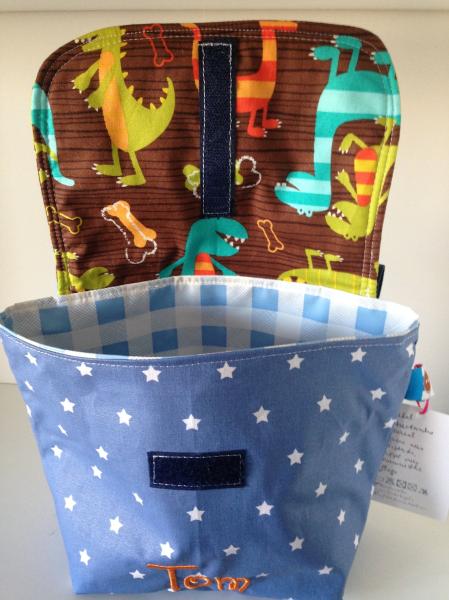 Lenkertasche mit Klappe Dinosaurier inkl. Wunschname
