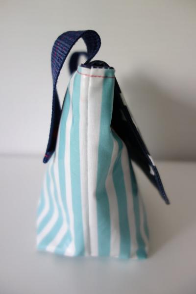 wasserfeste Lenkertasche mit Klappe Flugzeug mit Wunschname