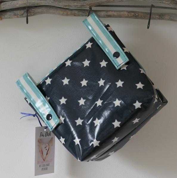 wasserfeste Lenkertasche mit Klappe Motorrad inkl. Wunschname