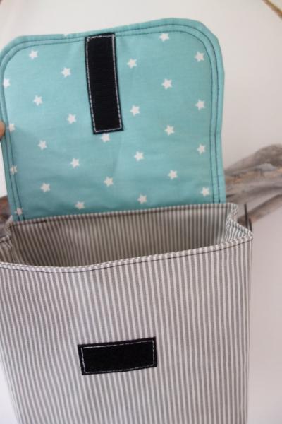 wasserfeste Lenkertasche mit Klappe Pirat inkl. Wunschname
