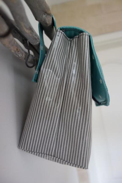 wasserfeste Lenkertasche mit Klappe Pirat inkl. Wunschname