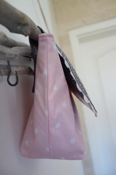 wasserfeste rosa Lenkertasche mit Pferd oder Einhorn mit Wunschname