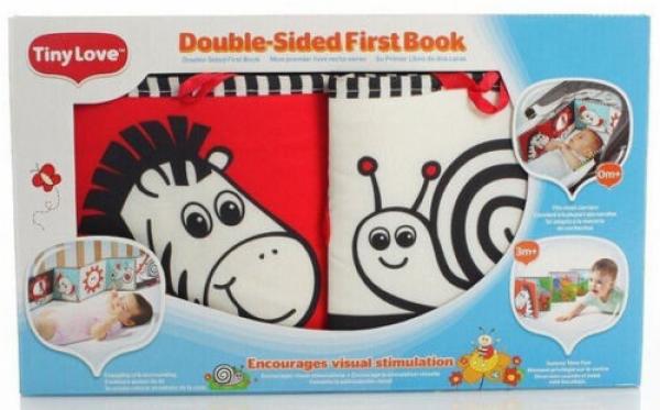 Jumbo Spiele T00016 Tiny Love Doppelseitiges Buch für Babies fördert Wahrnehmung