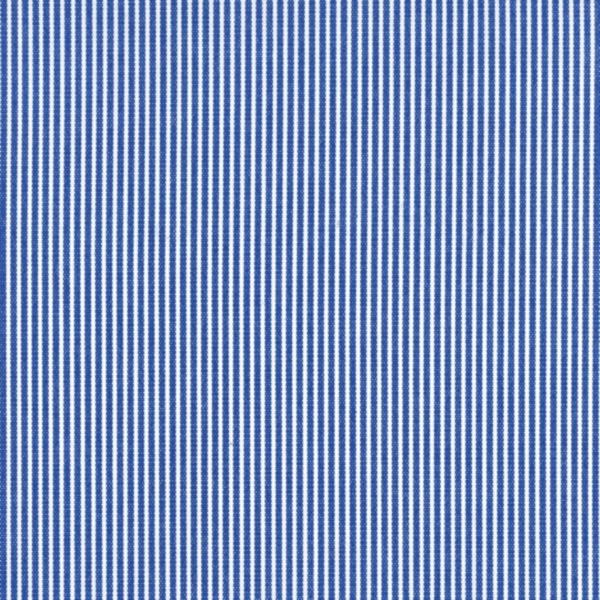 AU MAISON Wachstuch Stripe Cobalt Blue, blaue schmale Streifen, beschichtete Baumwolle