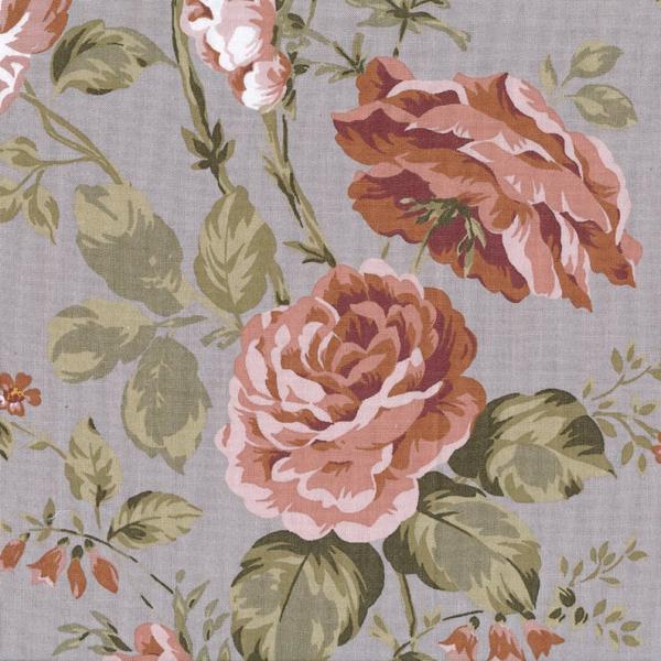 AU Maison Baumwollstoff Sophia Aqua Sky, Grey oder Dusty Violet Blumenstoff