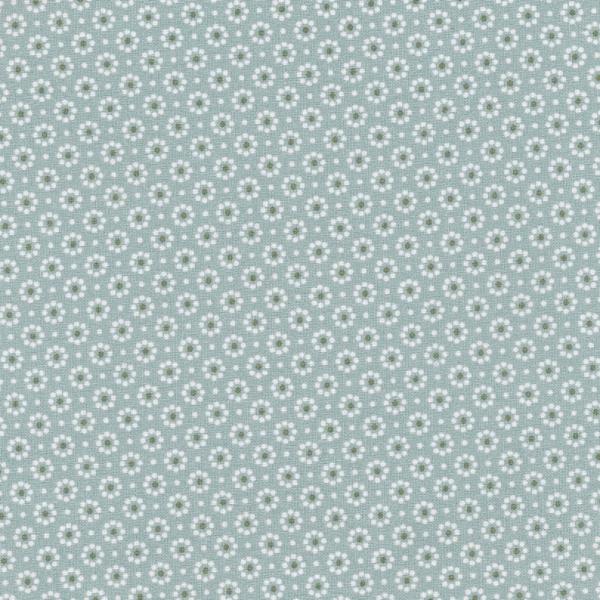 AU MAISON Wachstuch Belle Fleur Ice Green Blümchen beschichtete Baumwolle