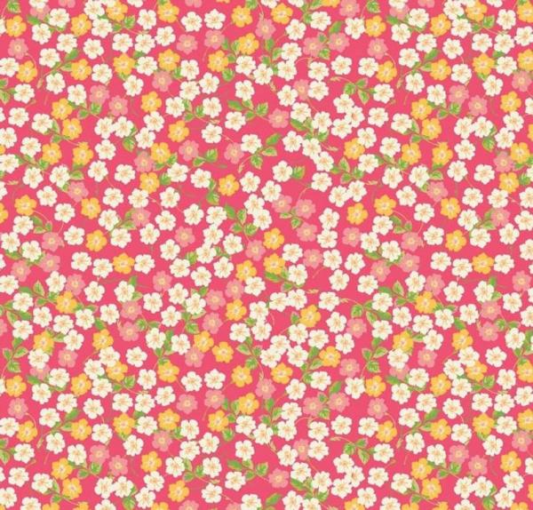 Riley Blake Floribella Blumenstoff Blümchen pink