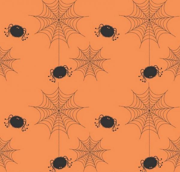 Riley Blake Holiday Banners Halloween Spinnen Netz