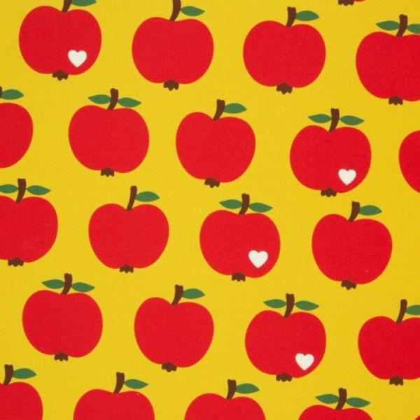 Beschichteter Canvas Taschenstoff ByGraziela Äpfel Gelb Rot