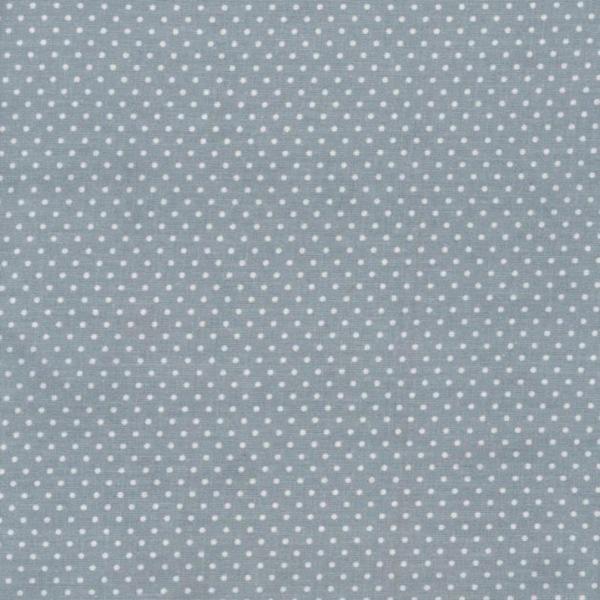 AU MAISON Wachstuch Dots Dusty Blue taubengrau