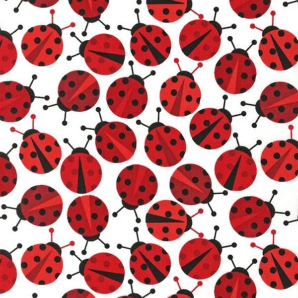 Robert Kaufman Urban Zoologie Slicker laminierte Baumwolle Marienkäfer Lady Bugs
