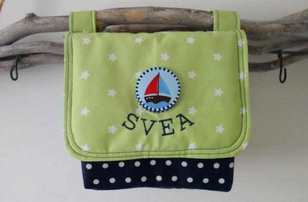 maritime Lenkertasche mit Klappe Boot Mustermix