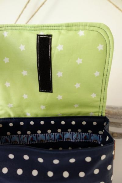 maritime Lenkertasche mit Klappe Boot Mustermix