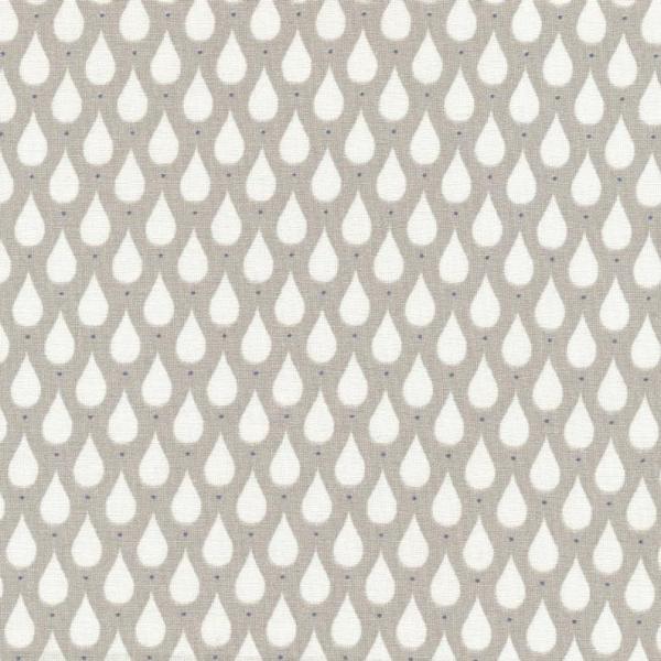 AU MAISON Wachstuch Teardrops Toffee beige Tropfen beschichtete Baumwolle