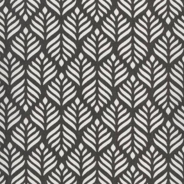 AU MAISON Wachstuch Trigo Almost Black beschichtete Baumwolle